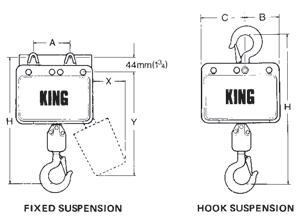 Fixed Suspesion, Hook Suspension